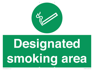 Designated smoking area